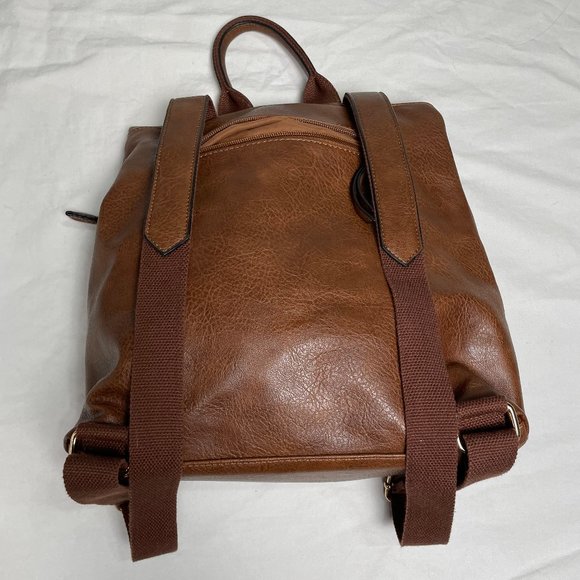 Impressions Pebbled Vegan Leather Backpack - Picture 2 of 3